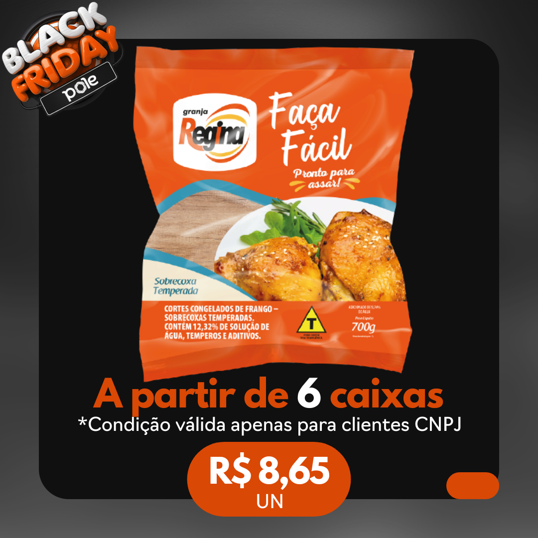 Sobrecoxa Cong 700g - Faça Fácil